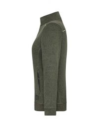 Olivgrüne Fleece Jacke Damen